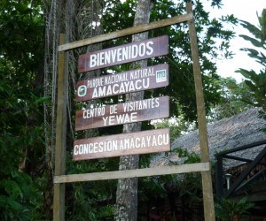 Entrada al Parque Nacional Natural Amacayacu Fuente: Uff.Travel